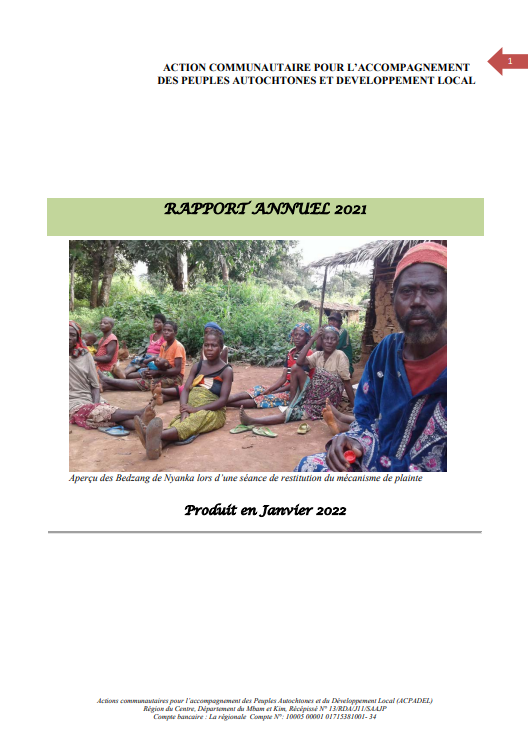 RAPPORT ANNUEL 2021